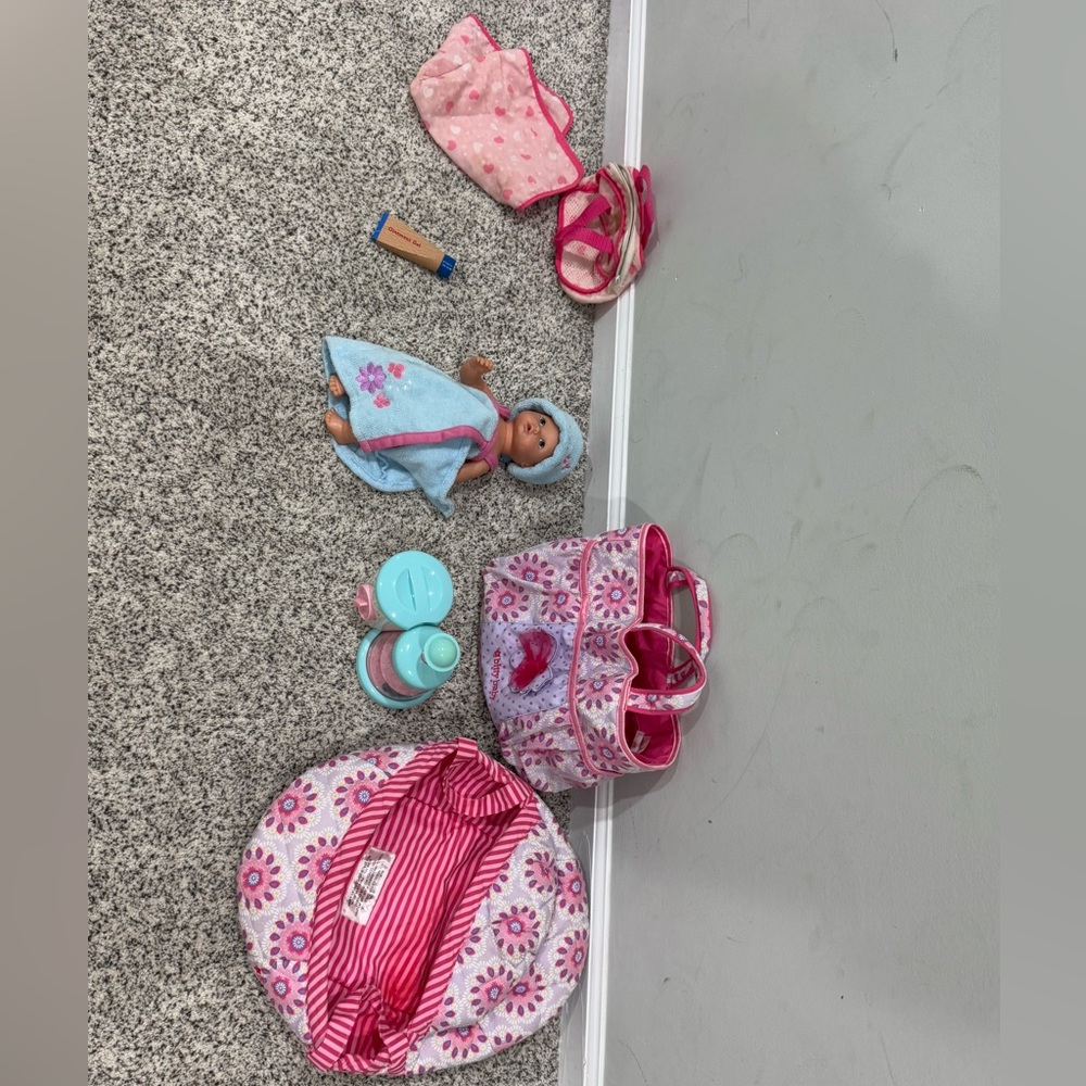 American Girl Doll Bitty Baby Set! Pink and Blue Baby Doll Playset
